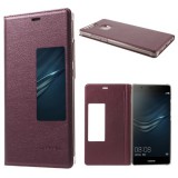 gigapack Tok álló, bőr (FLIP,  oldalra nyíló, asztali tartó funkció, hívószámkijelzés, View Window) BORDÓ GP-64636 64636