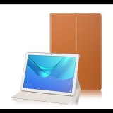 Gigapack Tok álló, bőr hatású (aktív FLIP, oldalra nyíló, asztali tartó funkció) BARNA [Huawei MediaPad M5 10.8 WIFI] (5996457764822) - Tablet tok