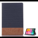 Gigapack Tok álló, bőr hatású (aktív FLIP, oldalra nyíló, asztali tartó funkció, textil minta) SZÜRKE [Samsung Galaxy Tab A 10.1 LTE (2019) SM-T515] (5996457888405) - Tablet tok