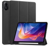 Gigapack Tok álló, bőr hatású (aktív FLIP, oldalra nyíló, TRIFOLD, asztali tartó, ceruza tartó) FEKETE Xiaomi Redmi Pad 2