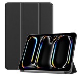 Gigapack Tok álló, bőr hatású (aktív FLIP, oldalra nyíló, TRIFOLD, asztali tartó) FEKETE Apple IPAD Pro 13 (2024)