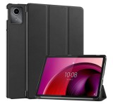 Gigapack Tok álló, bőr hatású (aktív FLIP, oldalra nyíló, TRIFOLD, asztali tartó) FEKETE Lenovo Tab M11 (TB330)