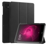 Gigapack Tok álló, bőr hatású (aktív FLIP, oldalra nyíló, TRIFOLD, asztali tartó) FEKETE T Tablet 5G ( 2023 )
