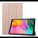 Gigapack Tok álló, bőr hatású (aktív FLIP, oldalra nyíló, TRIFOLD asztali tartó funkció) ARANY [Samsung Galaxy Tab A 10.1 LTE (2019) SM-T515] (5996457873111) - Tablet tok