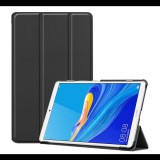 Gigapack Tok álló, bőr hatású (aktív FLIP, oldalra nyíló, TRIFOLD asztali tartó funkció) FEKETE [Huawei MediaPad M6 8.4 WIFI] (5996457898480) - Tablet tok