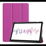 Gigapack Tok álló, bőr hatású (aktív FLIP, oldalra nyíló, TRIFOLD asztali tartó funkció) LILA [Huawei MediaPad M6 10.8 LTE] (5996457891313)