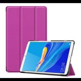 Gigapack Tok álló, bőr hatású (aktív FLIP, oldalra nyíló, TRIFOLD asztali tartó funkció) LILA [Huawei MediaPad M6 8.4 WIFI] (5996457898534) - Tablet tok