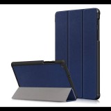 Gigapack Tok álló, bőr hatású (aktív FLIP, oldalra nyíló, TRIFOLD asztali tartó funkció) SÖTÉTKÉK [Samsung Galaxy Tab A 8.0 LTE (2019) SM-T295] (5996457905201)