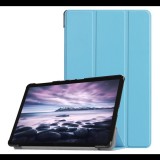 Gigapack Tok álló, bőr hatású (aktív FLIP, oldalra nyíló, TRIFOLD asztali tartó funkció) VILÁGOSKÉK [Samsung Galaxy Tab A 10.5 LTE (2018) SM-T595] (5996457797219) - Tablet tok