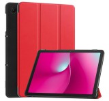 Gigapack Tok álló, bőr hatású (aktív FLIP, oldalra nyíló, TRIFOLD, asztali tartó) PIROS T Tablet 2 5G