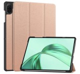 Gigapack Tok álló, bőr hatású (aktív FLIP, oldalra nyíló, TRIFOLD, asztali tartó) ROZÉARANY Honor Pad X8a