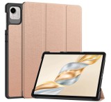 Gigapack Tok álló, bőr hatású (aktív FLIP, oldalra nyíló, TRIFOLD, asztali tartó) ROZÉARANY Honor Pad X9a