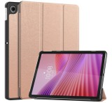 Gigapack Tok álló, bőr hatású (aktív FLIP, oldalra nyíló, TRIFOLD, asztali tartó) ROZÉARANY Lenovo Tab 10.1 (TB-311FU)