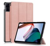 Gigapack Tok álló, bőr hatású (aktív FLIP, oldalra nyíló, TRIFOLD, asztali tartó) ROZÉARANY Xiaomi Redmi Pad SE