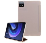 Gigapack Tok álló, bőr hatású (aktív FLIP, oldalra nyíló, TRIFOLD, asztali tartó) RÓZSASZÍN Xiaomi Pad 6