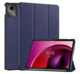 Gigapack Tok álló, bőr hatású (aktív FLIP, oldalra nyíló, TRIFOLD, asztali tartó) SÖTÉTKÉK Lenovo Tab M11 (TB330)