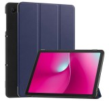 Gigapack Tok álló, bőr hatású (aktív FLIP, oldalra nyíló, TRIFOLD, asztali tartó) SÖTÉTKÉK T Tablet 2 5G