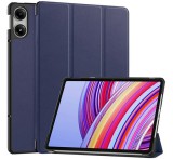 Gigapack Tok álló, bőr hatású (aktív FLIP, oldalra nyíló, TRIFOLD, asztali tartó) SÖTÉTKÉK Xiaomi Redmi Pad Pro