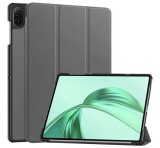 Gigapack Tok álló, bőr hatású (aktív FLIP, oldalra nyíló, TRIFOLD, asztali tartó) SÖTÉTSZÜRKE Honor Pad X8a