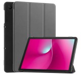 Gigapack Tok álló, bőr hatású (aktív FLIP, oldalra nyíló, TRIFOLD, asztali tartó) SÖTÉTSZÜRKE T Tablet 2 5G