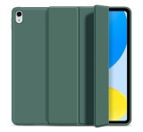 Gigapack Tok álló, bőr hatású (aktív FLIP, oldalra nyíló, TRIFOLD, asztali tartó) SÖTÉTZÖLD Apple IPAD 10.9 (2022)