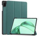 Gigapack Tok álló, bőr hatású (aktív FLIP, oldalra nyíló, TRIFOLD, asztali tartó) SÖTÉTZÖLD Honor Pad X8a