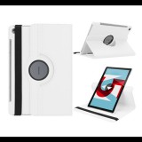 Gigapack Tok álló, bőr hatású (FLIP, asztali tartó funkció, 360°-ban forgatható) FEHÉR [Huawei MediaPad M5 10.8 WIFI] (5996457764761) - Tablet tok