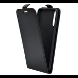 Gigapack Tok álló, bőr hatású (FLIP, lefelé nyíló, szilikon tartó) FEKETE [Huawei Y8p] (5996457978038) - Telefontok