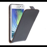 Gigapack Tok álló, bőr hatású (FLIP, lefelé nyíló, szilikon tartó) FEKETE [Samsung Galaxy A5 (2015) SM-A500F] (5996457537914) - Telefontok