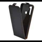 Gigapack Tok álló, bőr hatású (FLIP, lefelé nyíló, szilikon tartó) FEKETE [Xiaomi Redmi Note 8] (5996457912162) - Telefontok