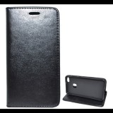 Gigapack Tok álló, bőr hatású (FLIP, oldalra nyíló, asztali tartó funkció) FEKETE [Huawei P10 Lite] (5996457695607) - Telefontok
