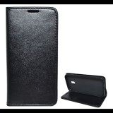 Gigapack Tok álló, bőr hatású (FLIP, oldalra nyíló, asztali tartó funkció) FEKETE [Samsung Galaxy J3 (2017) SM-J330 EU] (5996457709427) - Telefontok