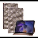 Gigapack Tok álló, bőr hatású (FLIP, oldalra nyíló, asztali tartó funkció, fonott minta) BARNA [Samsung Galaxy Tab A8 10.5 LTE (2021) SM-X205] (5996591129563) - Tablet tok