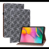Gigapack Tok álló, bőr hatású (FLIP, oldalra nyíló, asztali tartó funkció, fonott minta) FEKETE [Samsung Galaxy Tab A 10.1 LTE (2019) SM-T515] (5996591129860) - Tablet tok