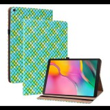 Gigapack Tok álló, bőr hatású (FLIP, oldalra nyíló, asztali tartó funkció, fonott minta) VILÁGOSZÖLD [Samsung Galaxy Tab A 10.1 LTE (2019) SM-T515] (5996591129839) - Tablet tok