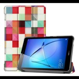 Gigapack Tok álló, bőr hatású (FLIP, oldalra nyíló, asztali tartó funkció, kockás) SZÍNES [Huawei MatePad T8 WIFI] (5996457973774) - Tablet tok