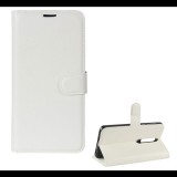 Gigapack Tok álló, bőr hatású (FLIP, oldalra nyíló, asztali tartó funkció, prémium) FEHÉR [Nokia 6.1] (5996457756674) - Telefontok