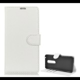 Gigapack Tok álló, bőr hatású (FLIP, oldalra nyíló, asztali tartó funkció, prémium) FEHÉR [Nokia 7.1] (5996457818372) - Telefontok
