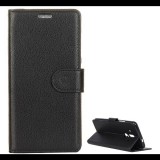 Gigapack Tok álló, bőr hatású (FLIP, oldalra nyíló, asztali tartó funkció, prémium) FEKETE [Huawei Mate 10 Pro] (5996457731756)