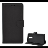 Gigapack Tok álló, bőr hatású (FLIP, oldalra nyíló, asztali tartó funkció, prémium) FEKETE [Huawei Mate 20 Lite] (5996457816118)