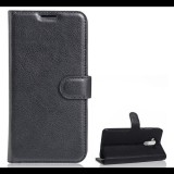 Gigapack Tok álló, bőr hatású (FLIP, oldalra nyíló, asztali tartó funkció, prémium) FEKETE [Huawei Mate 9] (5996457675807)