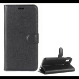 Gigapack Tok álló, bőr hatású (FLIP, oldalra nyíló, asztali tartó funkció, prémium) FEKETE [Huawei P20 Lite] (5996457760831) - Telefontok