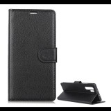 Gigapack Tok álló, bőr hatású (FLIP, oldalra nyíló, asztali tartó funkció, prémium) FEKETE [Huawei P30 Pro] (5996457851959) - Telefontok