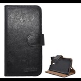 Gigapack Tok álló, bőr hatású (FLIP, oldalra nyíló, asztali tartó funkció, prémium) FEKETE [Lenovo A319] (5996457526499) - Telefontok