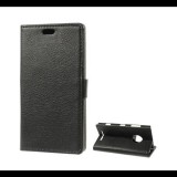 Gigapack Tok álló, bőr hatású (FLIP, oldalra nyíló, asztali tartó funkció, prémium) FEKETE [Nokia Lumia 830] (5996457492305) - Telefontok