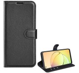 Gigapack Tok álló, bőr hatású (FLIP, oldalra nyíló, asztali tartó funkció, prémium) FEKETE Realme 10