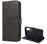 Gigapack Tok álló, bőr hatású (FLIP, oldalra nyíló, asztali tartó funkció, prémium) FEKETE Samsung Galaxy A54 5G (SM-A546)