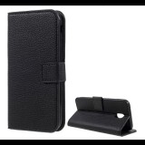 Gigapack Tok álló, bőr hatású (FLIP, oldalra nyíló, asztali tartó funkció, prémium) FEKETE [Samsung Galaxy J3 (2017) SM-J330 EU] (5996457760961)