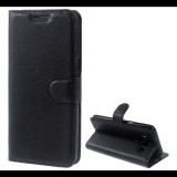 Gigapack Tok álló, bőr hatású (FLIP, oldalra nyíló, asztali tartó funkció, prémium) FEKETE [Samsung Galaxy J5 (2016) SM-J510] (5996457945559)