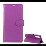 Gigapack Tok álló, bőr hatású (FLIP, oldalra nyíló, asztali tartó funkció, prémium) LILA [Huawei P30] (5996457851621) - Telefontok